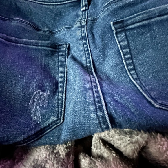 PacSun Denim Distressed Skinny Jeans High Rise w/Frayed Ankle Great Condition - Picture 4 of 6